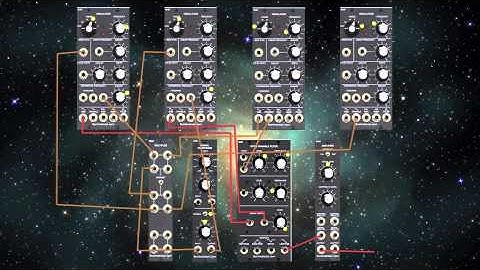 Analog Modular Synthesizer Plays Itself: Patch Diagram