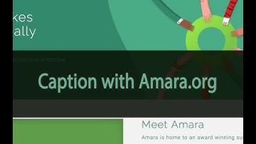 Captioning with Amara