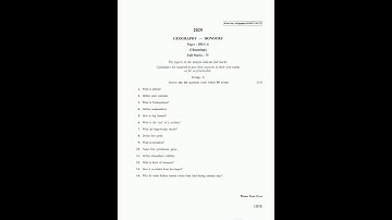 𝗖𝗨 𝟰𝘁𝗵 𝗦𝗲𝗺𝗲𝘀𝘁𝗲𝗿 𝗚𝗲𝗼𝗴𝗿𝗮𝗽𝗵𝘆 𝗛𝗼𝗻𝗼𝘂𝗿𝘀 𝗗𝗦𝗖𝗖 𝟲 𝗤𝘂𝗲𝘀𝘁𝗶𝗼𝗻 𝗣𝗮𝗽𝗲𝗿 𝟮𝟬𝟮𝟱 | 𝗦𝗲𝗺𝗲𝘀𝘁𝗲𝗿 𝟰 𝗚𝗲𝗼𝗴𝗿𝗮𝗽𝗵𝘆 𝗗𝗦𝗖𝗖 𝟲 𝗤𝘂𝗲𝘀𝘁𝗶𝗼𝗻