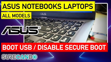 ASUS Get into BIOS Install Windows Change Boot Order Boot from USB Disable Secure Boot UEFI M515