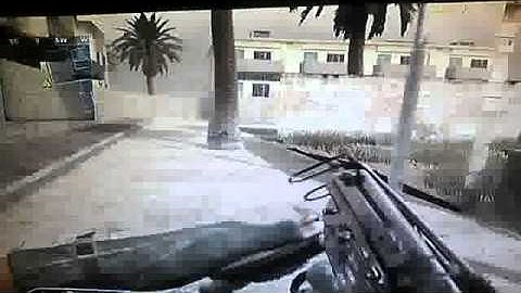 How to get out of the map on backlot on COD4 !!