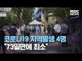 코로나19 지역발생 4명…"73일만에 최소" (2020.07.20/뉴스외전/MBC)