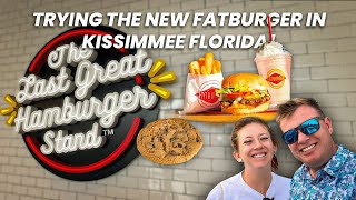 SO HOT! 🔥 FATBURGER better than McDonalds & Burger King? Celebration Orlando Florida near Disney 🍔