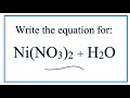 Nickel and Nitrate Chemistry Concepts