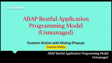 Part 15: Unmanaged ABAP RESTful Application Programming Model (RAP) - Custom Entity, Action Dialog