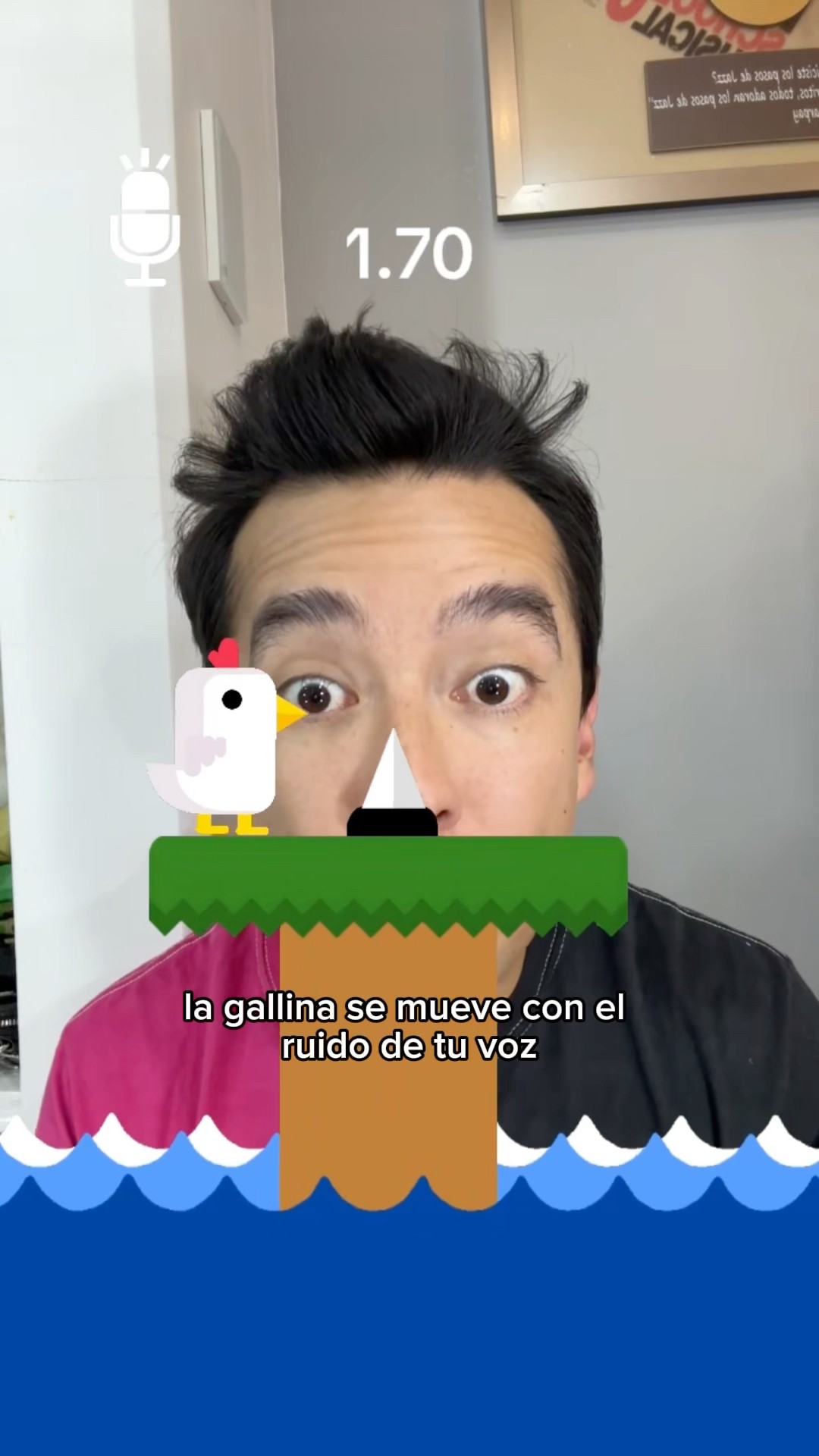 Juego de la Gallina con la Voz ?