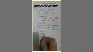 Difference of Sets|Sets|Class 11|Chapter 1|Ncert #mathematicswoman #sets #maths #cbse #ncert #maths