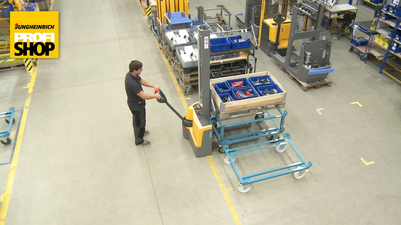 Electric Pallet Lifter Jungheinrich Ejc M10 E 1900 Mm Youtube