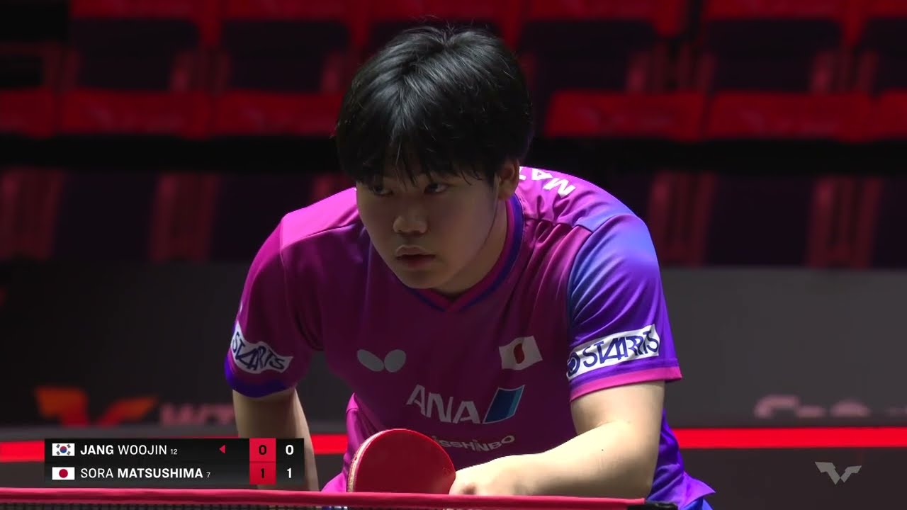 3回戦】松島輝空 vs チャン・ウジン｜WTTシンガポールスマッシュ2026