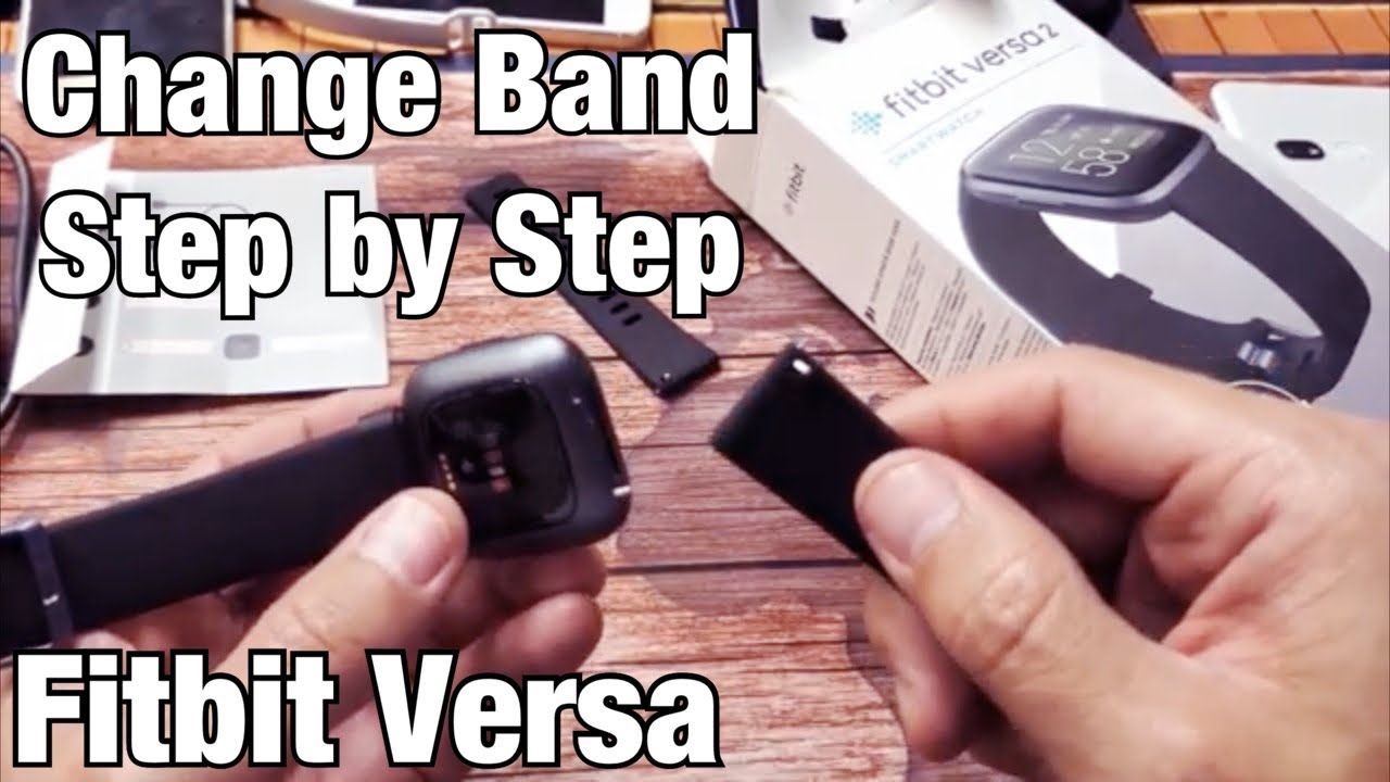 how do i change the band on my fitbit versa lite