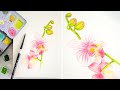 How to Paint a Watercolor Orchid | Watercolor Flower Tutorial