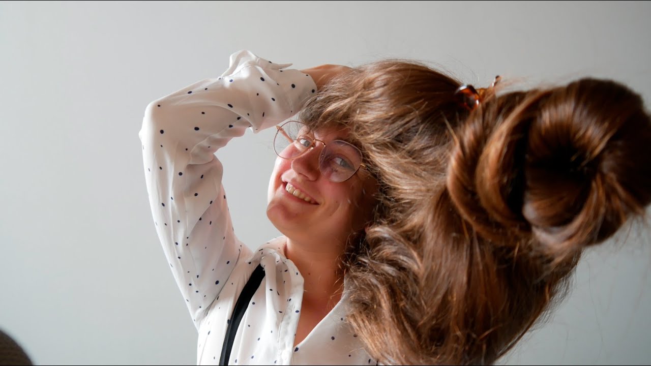 Big bundrop show view from the bottom 🥰 The hair falls right on the camera
