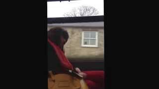 Funny Sleeping Bus Woman