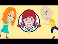 Caillou and Rosie misbehaves at Wendy's