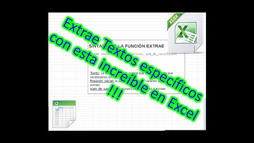 Cómo extraer textos en Excel (MID,MED,EXTRAE,EXTRAER)