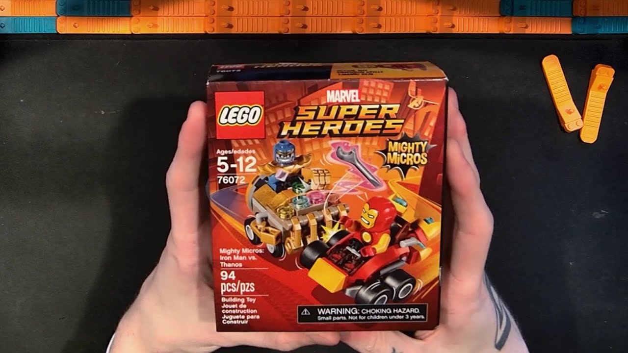 LEGO Marvel Super Heroes Mighty Micros: Iron Man Vs Thanos 76072 Build ...