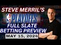 2024 nba playoffs predictions  cavaliers vs celtics  mavericks vs thunder  nba best bets 51524