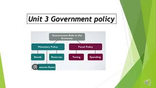 INTRODUCTION OF MONETARY POLICY