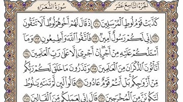 سورة  الشعراء   من الآية (  141 ) الى الآية ( 191 ) مكررة   9 مرات  بصوت الشيخ محمد أيوب رحمه الله