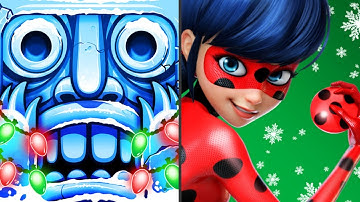 Temple Run 2 ❄️FROZEN SHADOWS  VS Vs Miraculous Ladybug & Cat Noir 🐞!