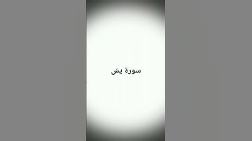 سورة يسّ #المصحف #القرآن_الكريم #تلاوة_خاشعة #quran #اكسبلور