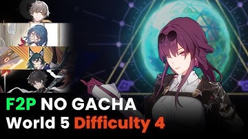 Kafka World 5 Difficulty 4 Guide | F2P No Gacha Team | Simulated Universe - Honkai Star Rail
