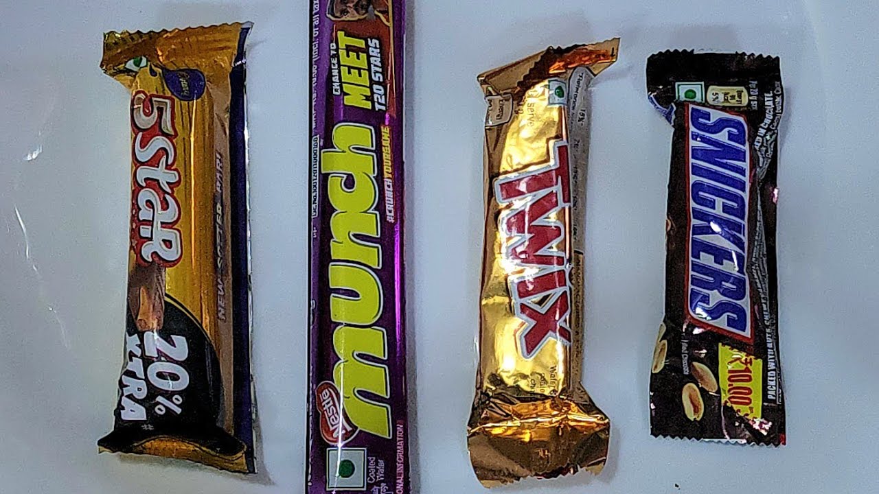 Cadbury vs Twix vs Snickers vs 5star vs Munch