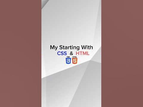 My Starting With HTML & CSS in my phone. #programming #beginners #login ...