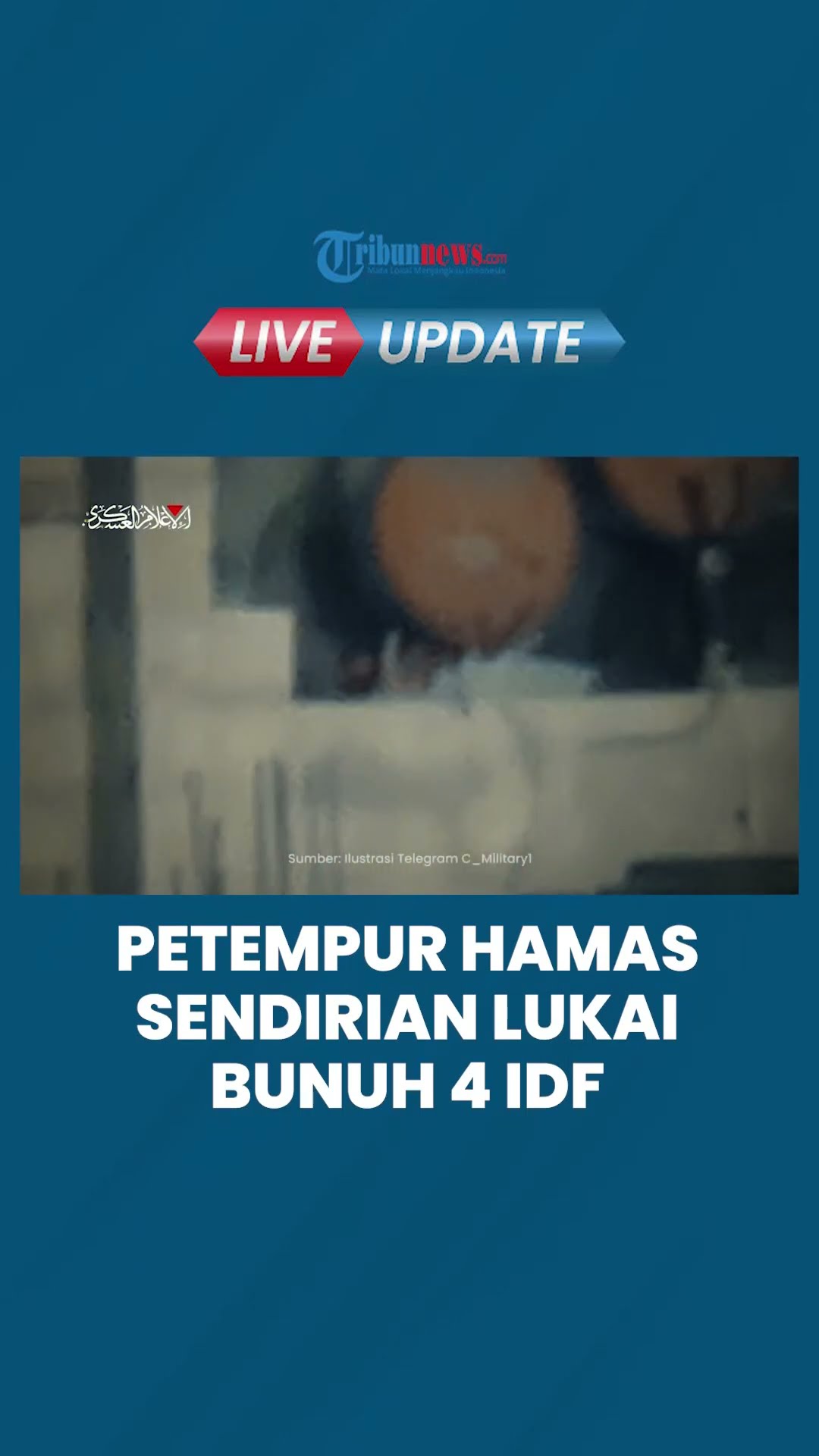 Hamas Masih Kuat, Petempur Seorang Diri Tikam 4 Tentara Israel di Jabalia hingga Rebut Senjata
