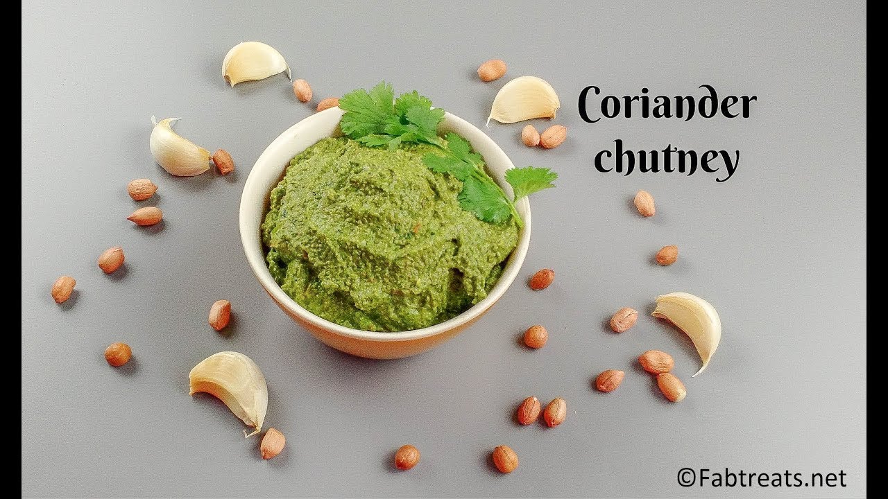Coriander chutney recipe / Quick & easy coriander chutney for rice or