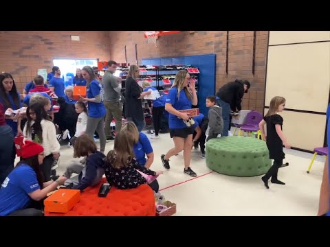 Organization surprises Mirage Elementary School students with shoes