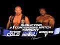 Stone Cold What Vs Booker T 1 Contender Match 1 24 2002 