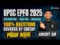 UPSC EPFO Paper Analysis 2025: 100% Accounting, Auditing & Insurance Questions Covered by EduTap's