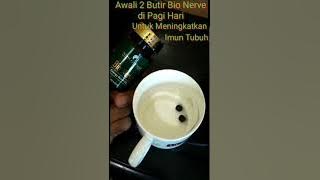 Cara seduh dan minum bioNerve herbal.