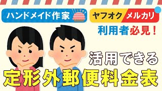 ハンドメイド・メルカリが安く送れてお得♪商品の発送方法【送料表付き！１分でわかる定形外郵便】