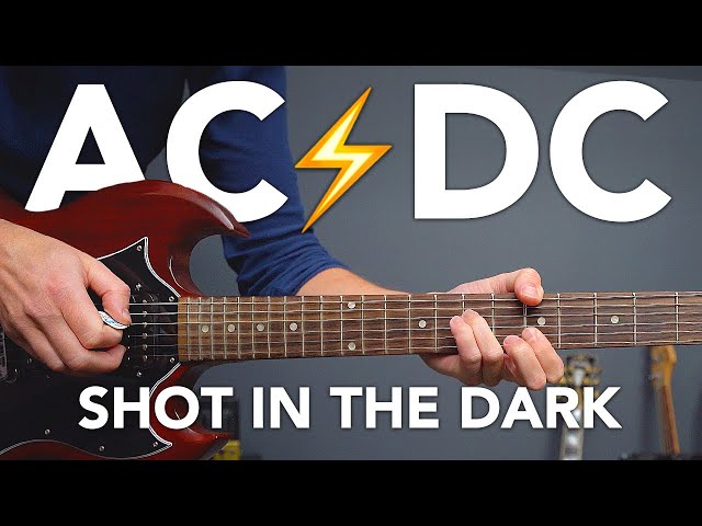 AC/DC - SHOT IN THE DARK Guitar Lesson Tutorial