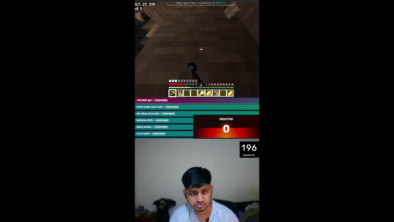 New Minecraft Player in Hard Mode World- 