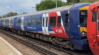 Brand New GBR Livered 387172 At Hampden Park Working 1F40 (London Victoria To Ore Diagram) 