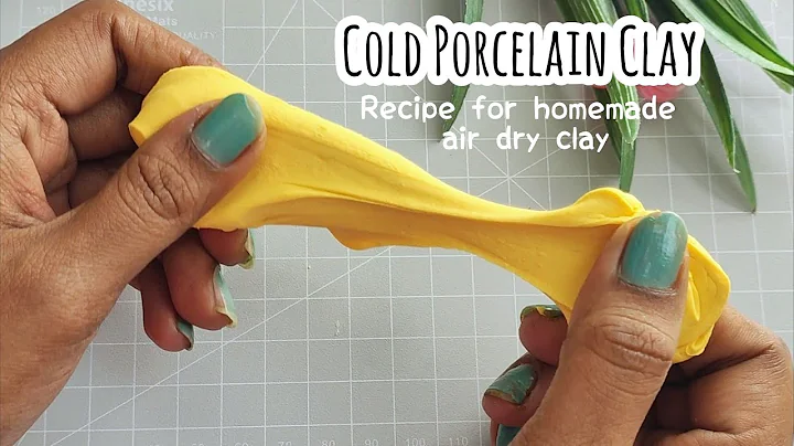 DIY Air Dry Clay | How to make clay at home | Cold Porcelain Clay | Craft Clay
