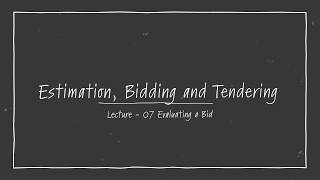 Tendering Process in Construction Industry - Prequalifying to  bid for a construction job