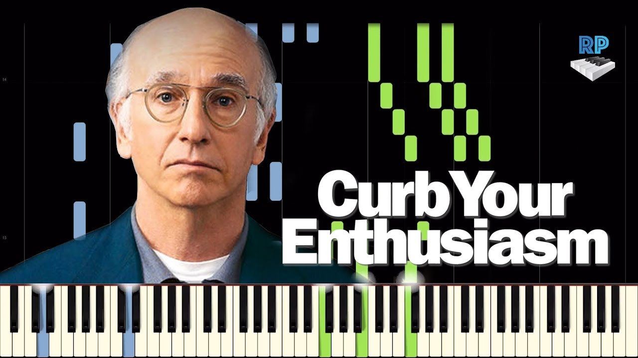 Curb your Enthusiasm Theme - 'Frolic' - Synthesia Piano Tutorial