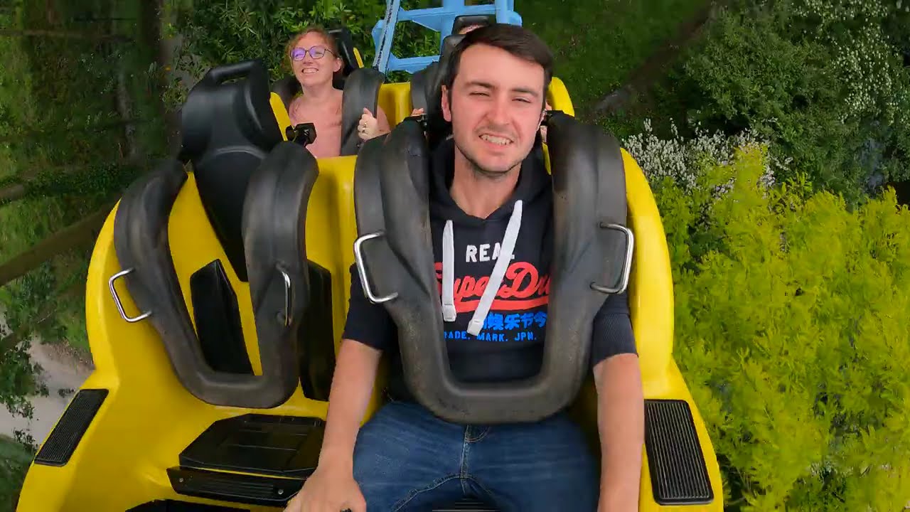 Onride: 'Boomerang' 🎢 (Reverse, ridercam) 4K/POV 2025 - Bellewaerde park