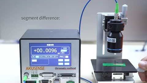 #AkuSense measurements thickness color confocal displacement sensor Controller.