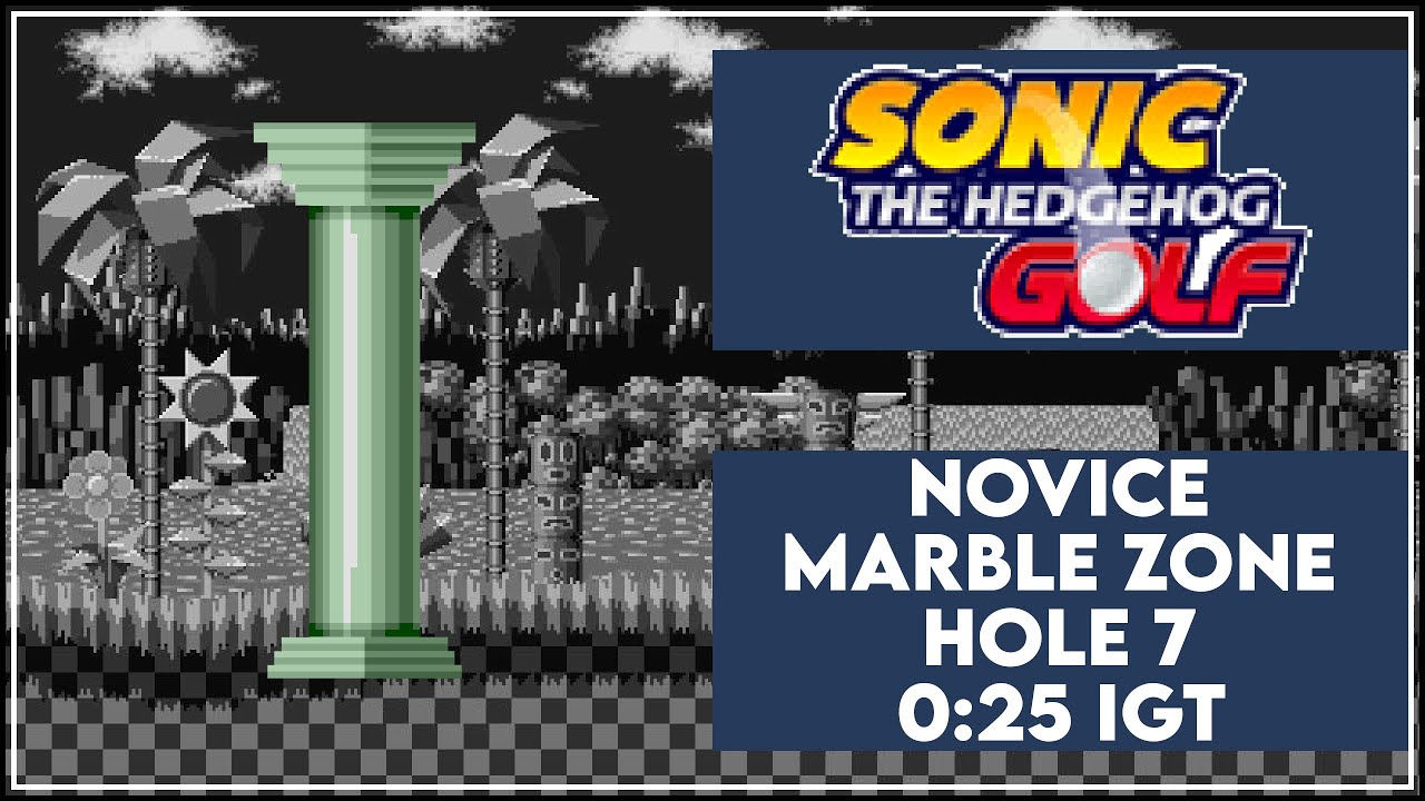 Sonic Golf (J2ME) | Novice | Marble Course Hole 7 | 25s [WR] - YouTube