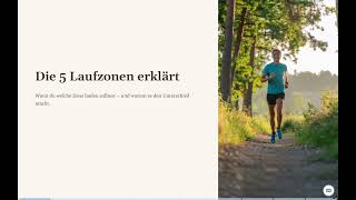 Laufzonen beim Joggen