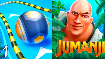 Jumanji vs Action Balls Gyrosphere Race SpeedRun Gameplay walkthrough Part 1