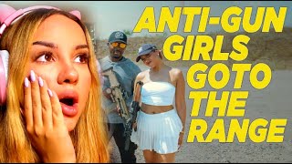 Finnish Girl Reacts to Taking An Anti-Gun New Yorker & Brit Shooting For The First Time