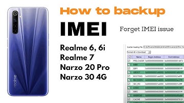 How to backup IMEI in Realme 6785 devices (ROOT)
