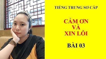 TIẾNG TRUNG SƠ CẤP - BÀI 03 - CẢM ƠN VÀ XIN LỖI | HỌC TIẾNG TRUNG CÙNG KHUÊ
