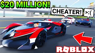 I Spent 20M On This Insane Hyper Car To Destroy Super Car Owners Roblox Vehicle Legends Update